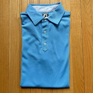 FootJoy Golf Men’s Short Sleeve Polo Shirt Athletic Fit XL Light Blue Solid